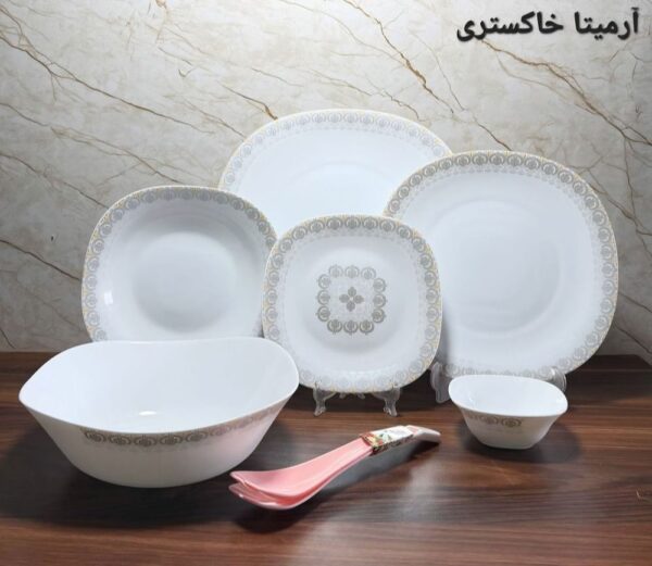 سرویس آرکوپال ۲۶ پارچه آرمیتا خاکستری