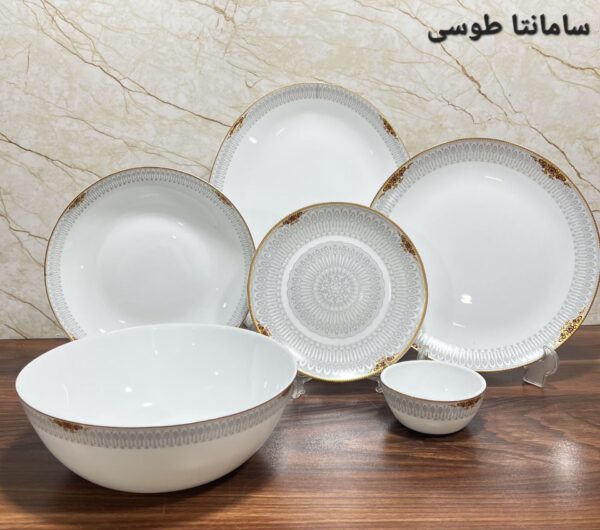 سرویس آرکوپال ۲۶ پارچه سامانتا طوسی