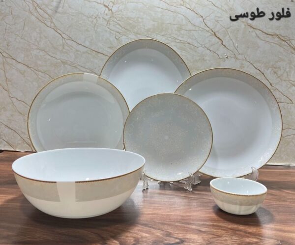 سرویس آرکوپال ۲۶ پارچه فلور طوسی